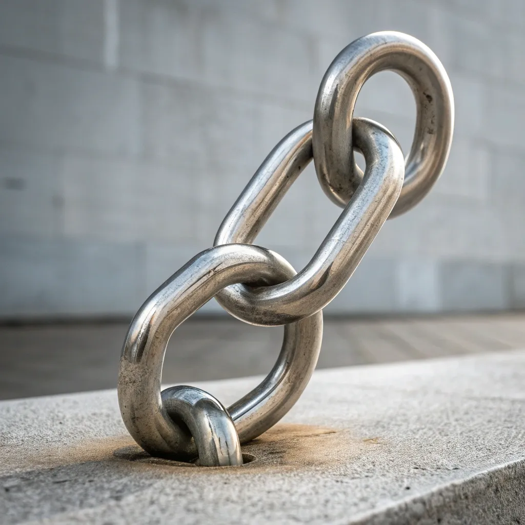 Minimalist sculpture representing the concept of unity